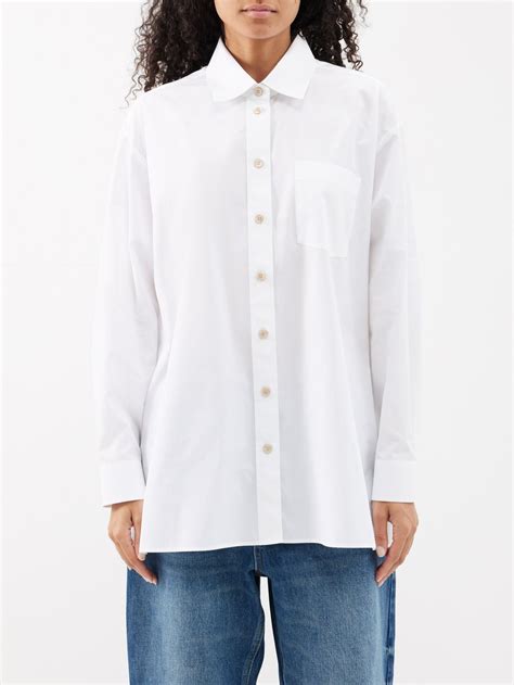 gucci poplin shirt|GUCCI Oversized cotton.